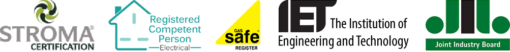 Electricians Plumbers, Gas Safe Register, Registered Competent Person, Institute or Engineering and technology, Joint Industry Board